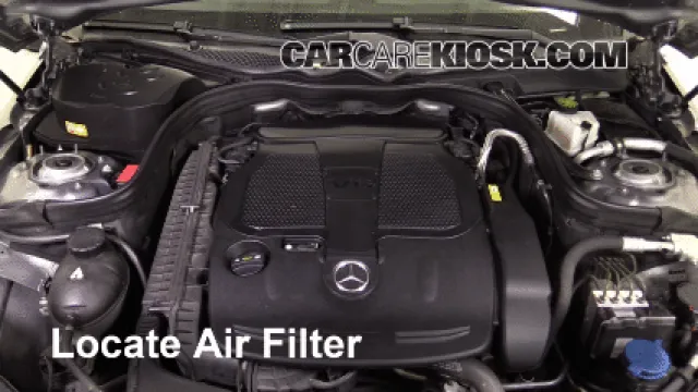 2013 Mercedes-Benz E350 4Matic 3.5L V6 Sedan Air Filter (Engine) Replace